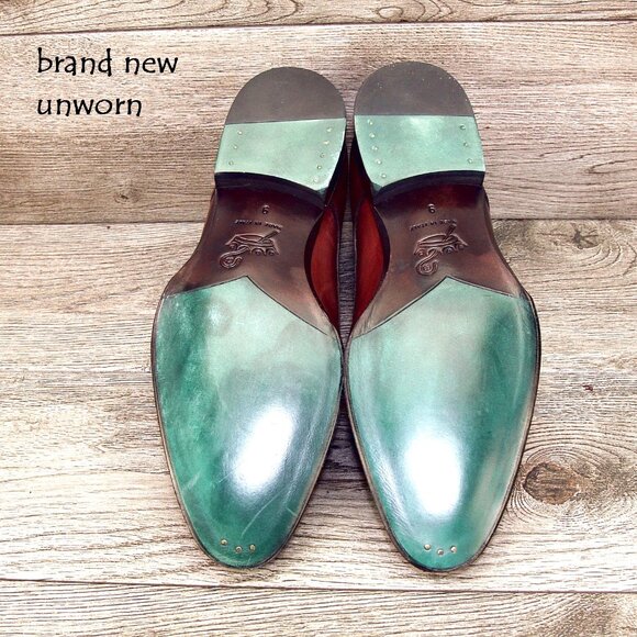 * NIB * $450 Pastori DI BIANCO Remus US 9 M Italian Monkstrap o * add $15 Trees main image 6